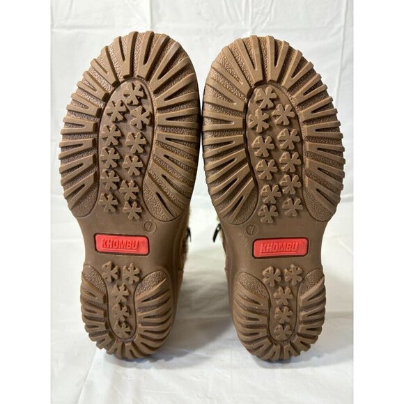 Khombu Laura All Weather Ankle Booties Chestnut Suede Womens Size 7 - Picture 6 of 12